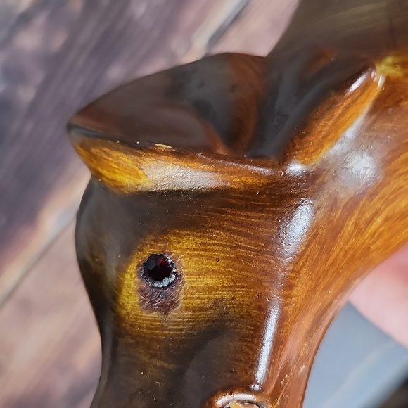 Vintage Carved Wood elephant - Picture 14 of 16